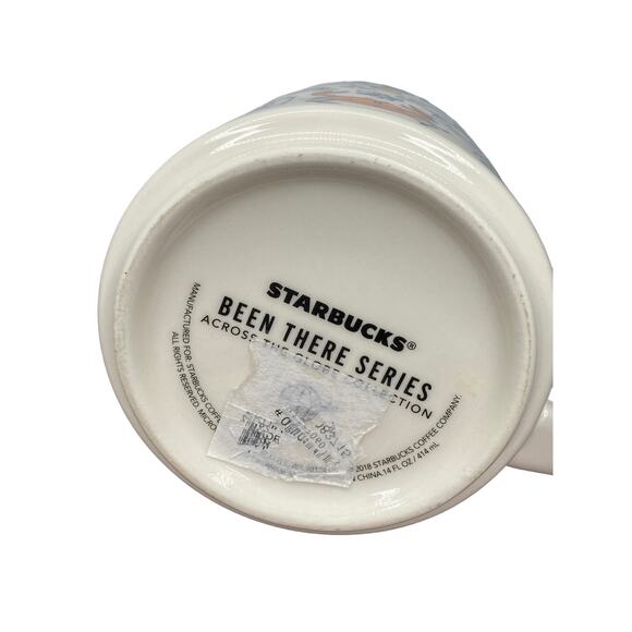 Starbucks Stackable Coffee Mug Cup Chicago Skyline Train Ferris Wheel 14 Oz - Picture 5 of 5